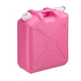 【販売終了】扁平缶 両口 20L ノズル無 ピンク