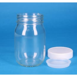 マヨネーズ瓶 白PPキャップ 中栓付 450mL 24入