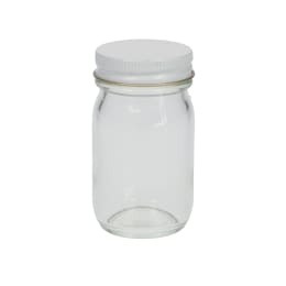 マヨネーズ瓶 70mL 白色金キャップ中栓付 100入