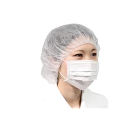 【販売終了】IS不織布キャップ 白 100入 FR-210