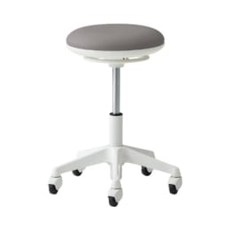 ラボラトリチェア ピルエット 背無・フットリング無 グレー