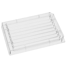 8列リザーバーU底 PPフタ付き 個別滅菌 20枚入