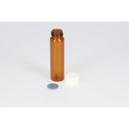 日電理化硝子 ねじ口瓶 茶色 S-5 12mL PPキャップ フッ素PTFE/シリコンパッキン 組合せセット 100組 250099