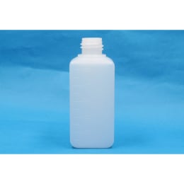 角型びん 細口 白 PE製 500mL