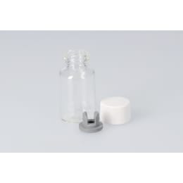 バキュームバイアル 無色 SVF-20 20mL メラミンキャップ 凍結乾燥用ブチル付 50組 203210