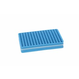 【販売終了】発泡試験管立て 青 T01995 150本立て