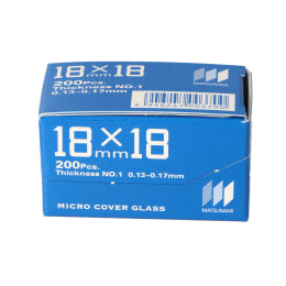 カバーグラス#1 18×18 200枚 C218181