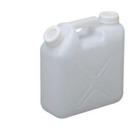 扁平缶 両口 5L ノズル無 ホワイト