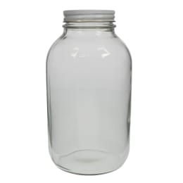 【一時受注停止】マヨネーズ瓶 1800mL 白色金キャップ中栓付12入