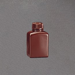 角型褐色びん 125mL HDPE 12入