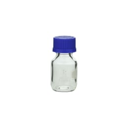 ねじ口びん(メジュームびん) 青キャップ付 50mL 017200-50A