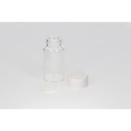 日電理化硝子 ねじ口瓶 SV-20 20mL 無色 メラミンキャップ ソフトロンP.P貼りパッキングセット 50組 250709