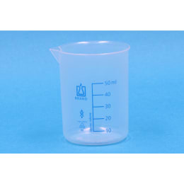 ビーカー 青目盛付き PP 50mL