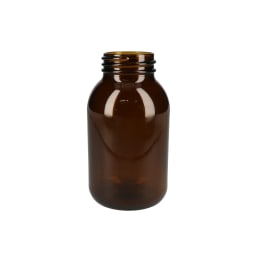 ねじ口びん 広口 500mL 茶