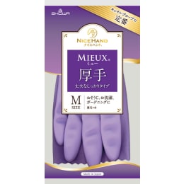 ナイスハンド®ミュー® 厚手手袋M バイオレット