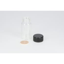 日電理化硝子 ねじ口瓶 SV-20 20mL 無色 フェノールキャップ フッ素PTFE/ニトリルパッキングセット 50組 251069
