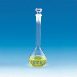 メスフラスコ 透明 100mL クラスA