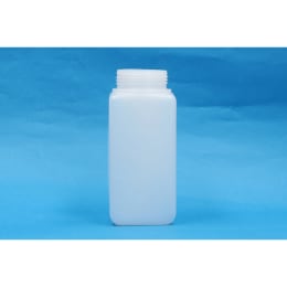 角型びん 広口 白 PE製 500mL