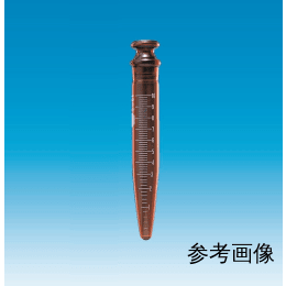 Fine透明共通摺合共栓沈殿管 35mL 茶褐色 目盛付 外径φ35×H95 栓24/15.5 10入