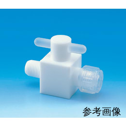 PTFEオス2方バルブ 圧入型 Φ12×R3/8 F-2020-005