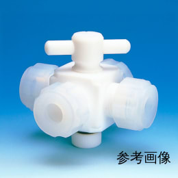 オールPTFE4方バルブ 接続型 φ10 F-2012-003