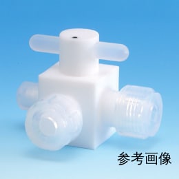 PTFE3方バルブ 異径圧入型φ8×φ12×φ12 F-2213-006