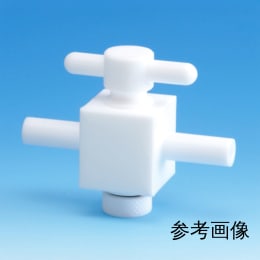 オールPTFE2方バルブ 接続型 枝φ10 F-2007-003