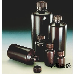 【販売終了】細口褐色サンプル瓶 HDPE 500mL 48入