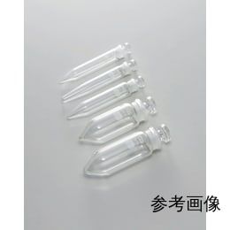 Fine共通摺合共栓沈でん管 目盛無 透明 35mL φ35×H95