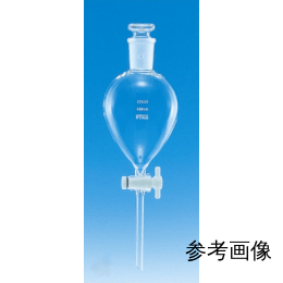 Fine共通摺合 分液ロート 平栓球型 3000mL PTFEコック付