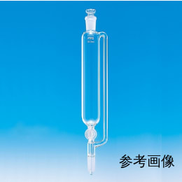 Fine共通摺合円筒分液ロート 50mL 側管付 平栓15/25下部19/38 目盛なし ガラスコック付