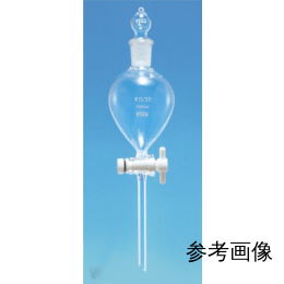 Fine共通摺合 分液ロート 球栓球型 3000mL PTFEコック付