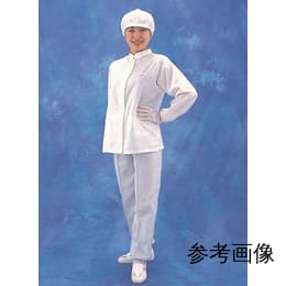 【販売終了】無塵衣 EL-7207B 白　女子上衣　S