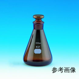 共栓三角フラスコ 茶褐色 1000mL 共通38