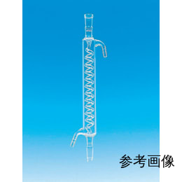 Fine透明共通摺合じゃ管冷却器 グラハム 筒長300mm 上部雌19/38 下部雄24/40