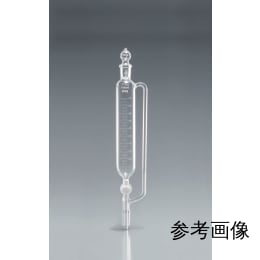 Fine透明共通摺合円筒分液ロート 50mL 側管付 球栓15/25下部19/38 目盛付 PTFEコック付
