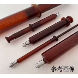【販売終了】工業用褐色硝子注射器 横口 100mL ロック先