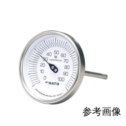 佐藤計量器製作所 バイメタル式温度計 BM-T-90S -30~50℃ 60mm 2010-10