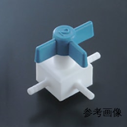PTFE3方ストップコック φ8 F-2261-015
