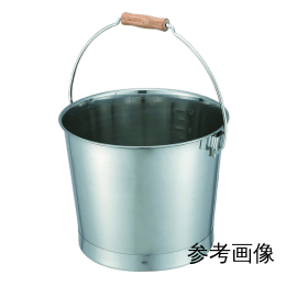 バケツ 木製取手 目盛付10L