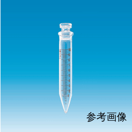 Fine透明共通摺合共栓沈殿管 50mL 透明 目盛付 外径φ35×H105 栓24/12 10入