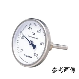 佐藤計量器製作所 バイメタル式温度計 BM-T-75S -30~50℃ 60mm 2110-10