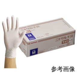 ニトリル手袋 ライト PF 白 L 200枚入