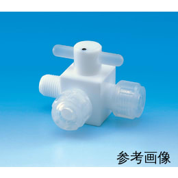 PTFEオス3方バルブ圧入型 Φ6 R1/4 F-2021-001