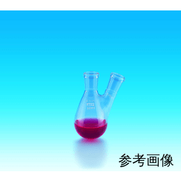 Fine透明共通摺合二口なす型フラスコ100mL 中管29/42 側管15/25