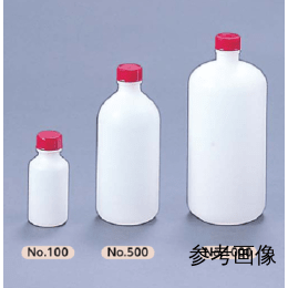 ポリ細口瓶 No.500 白 本体のみ 90入