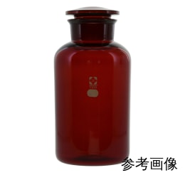 【販売終了】試薬びん 広口 茶褐色 5L 共通摺合95/60 017060-5000
