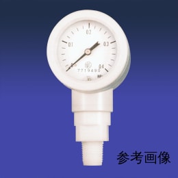 フッ素樹脂ベローズ圧力計 0-0.1MPa F-2189-001
