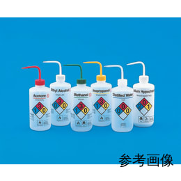 薬品識別洗浄瓶 LDPE 500mL 蒸留水 2425-0505