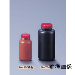 ポリ広口瓶 No.700 黒 C/P付 64入